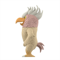 Where the Wild Things Are Douglas monster figure in beige and pink textured design by Super7 side profile view
