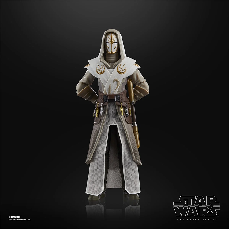 Hasbro Star Wars Black Series Jedi Temple Guard 6 inch action figure with detailed robes and helmet on black background