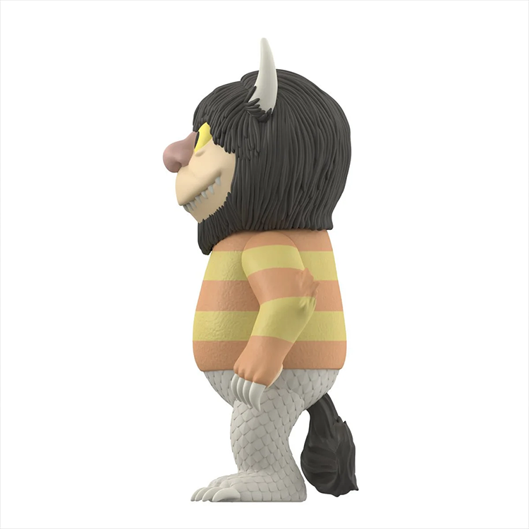 Super7 Where the Wild Things Are Carol Monster 3.75-inch figure side view with striped shirt and textured fur details