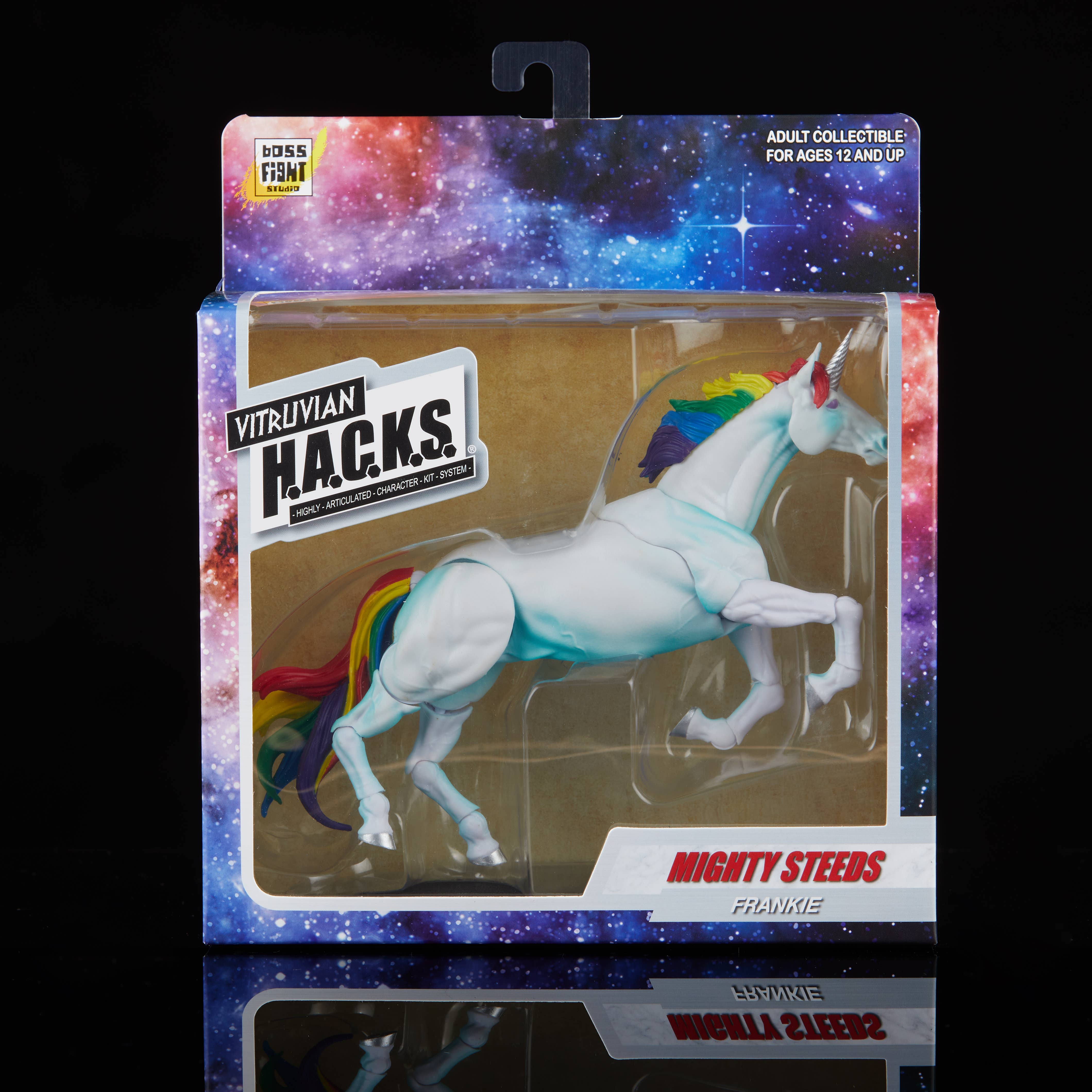 Mighty Steeds Frankie Basic Unicorn 1:18 Scale Vitruvian HACKS Compatible NIB by Boss Fight Studio Llc in packaging