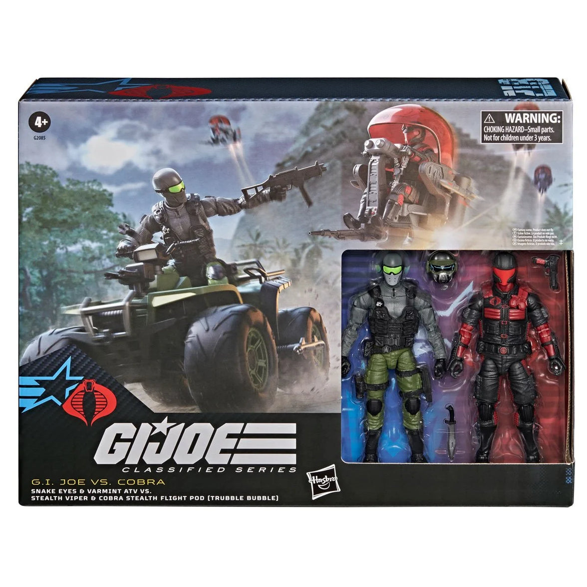 Snake Eyes 6" Hasbro G.I. Joe Classified Varmint ATV & Stealth Pod Set