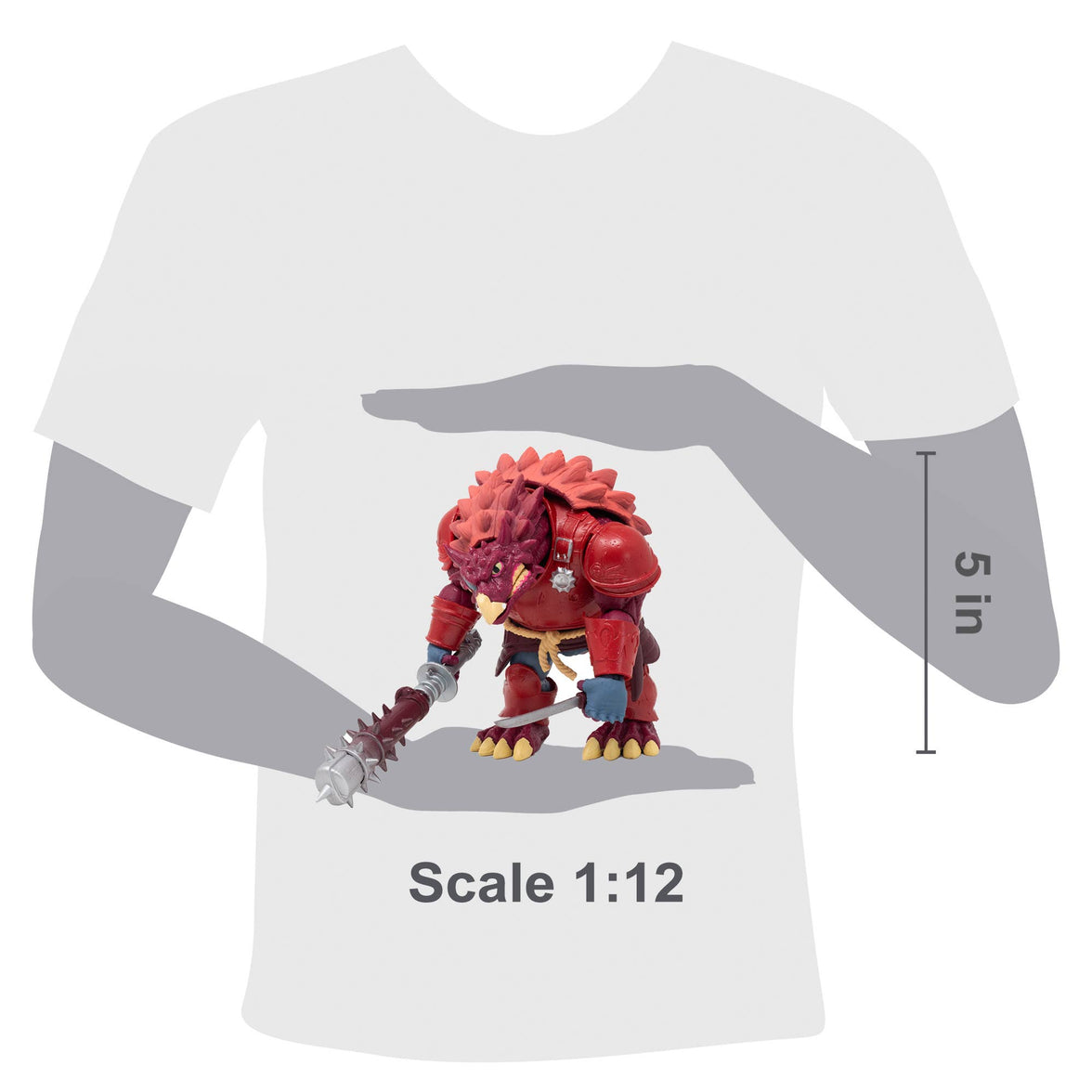 Staze Akiden Saurozoic Warriors action figure, a 1/12 scale Samurai Ankylosaur. The maroon-armored dinosaur warrior is shown in a Ronin-inspired outfit holding a large spiked club. 6-inch scale collectible by Boss Fight Studio.