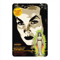 Super7 Vampira ReAction 3.75-inch glow-in-the-dark action figure in vintage style packaging