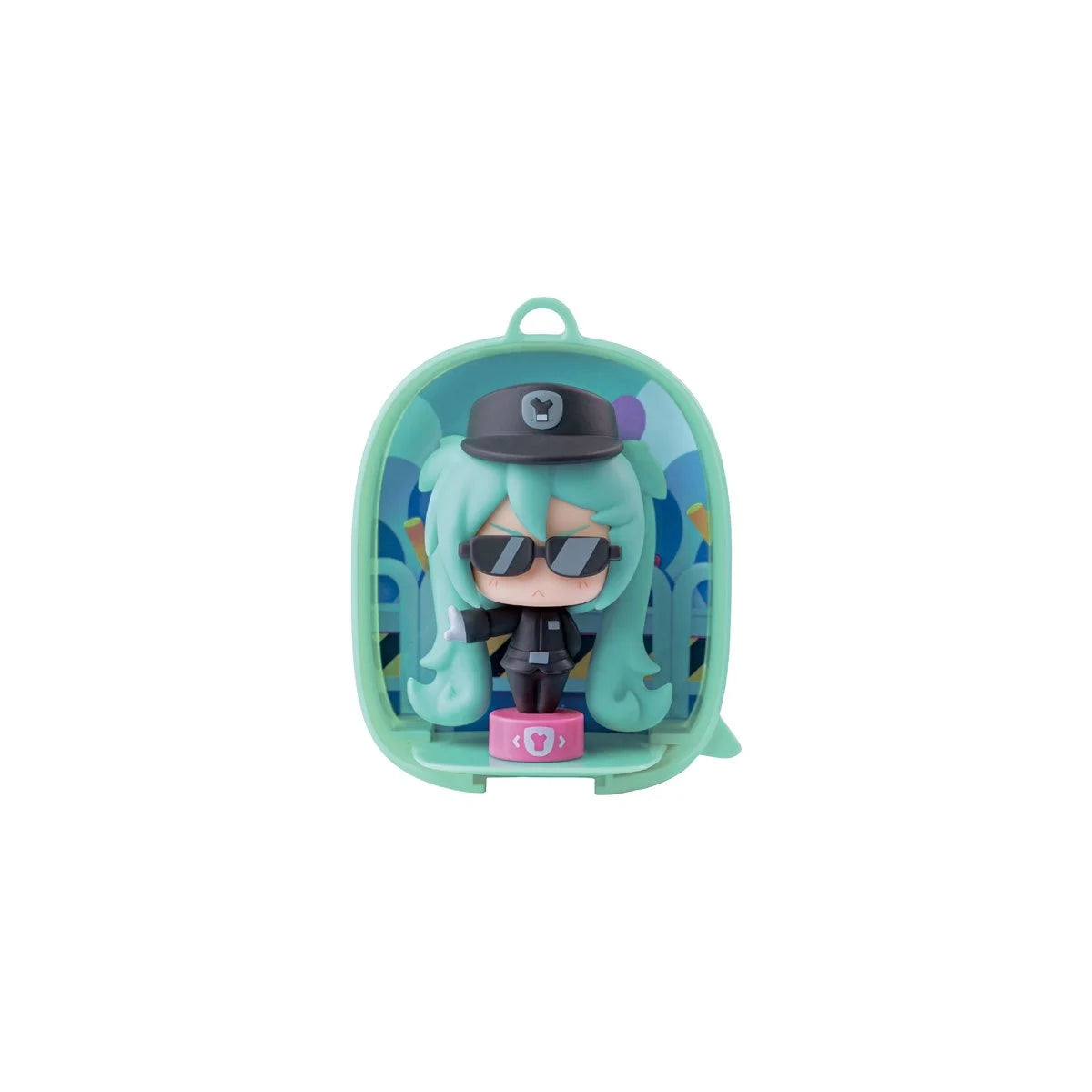 Hatsune Miku Blokees Mojipod Model Kit Diverse Music Festival Case of 6 teal character pod