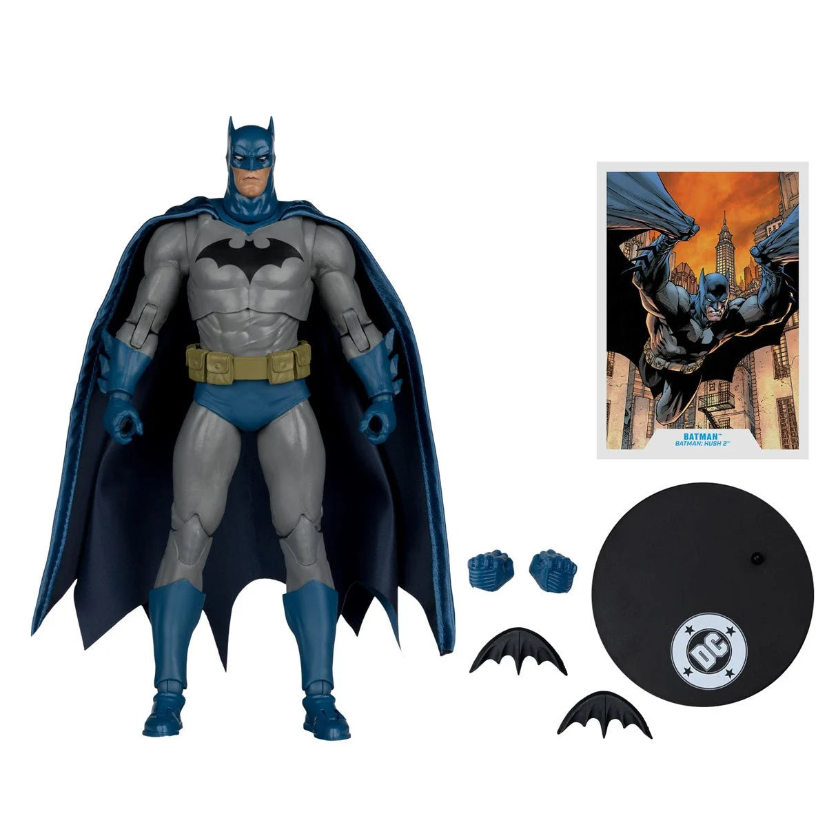 Batman Hush 2 - DC Multiverse Wave 28 7-Inch Scale Action Figure by McFarlane new in box with accessories and display stand