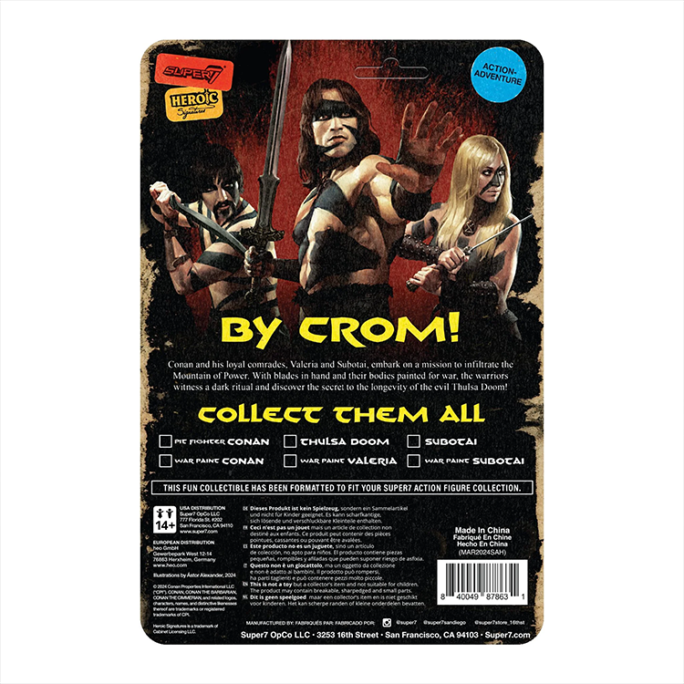 Conan in War Paint Super7 Wave 2 Action Figure | 3.75" scale image 1