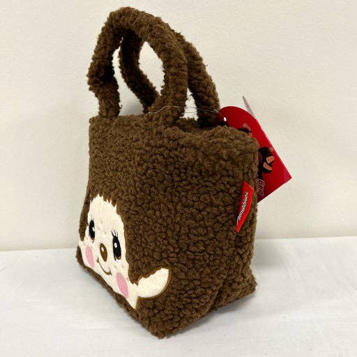 Official Sekiguchi Monchhichi Boa Lunch Bag by K-Wonderland featuring a cozy insulated character design, often searched as a Monchichi tote.