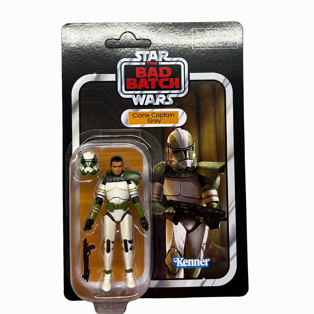 Clone Captain Grey 1:18 | 3.75" Star Wars The Vintage Collection Action Figure VC-209 Kenner star wars commander grey