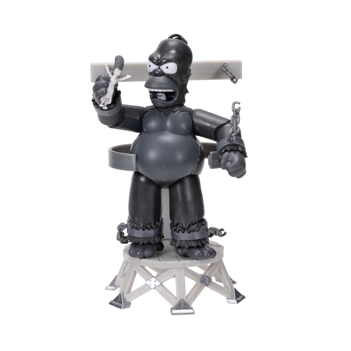 King Homer Action Figure The Simpsons Treehouse of Horror III 5in Scale by Jakks Pacific in black and gray design