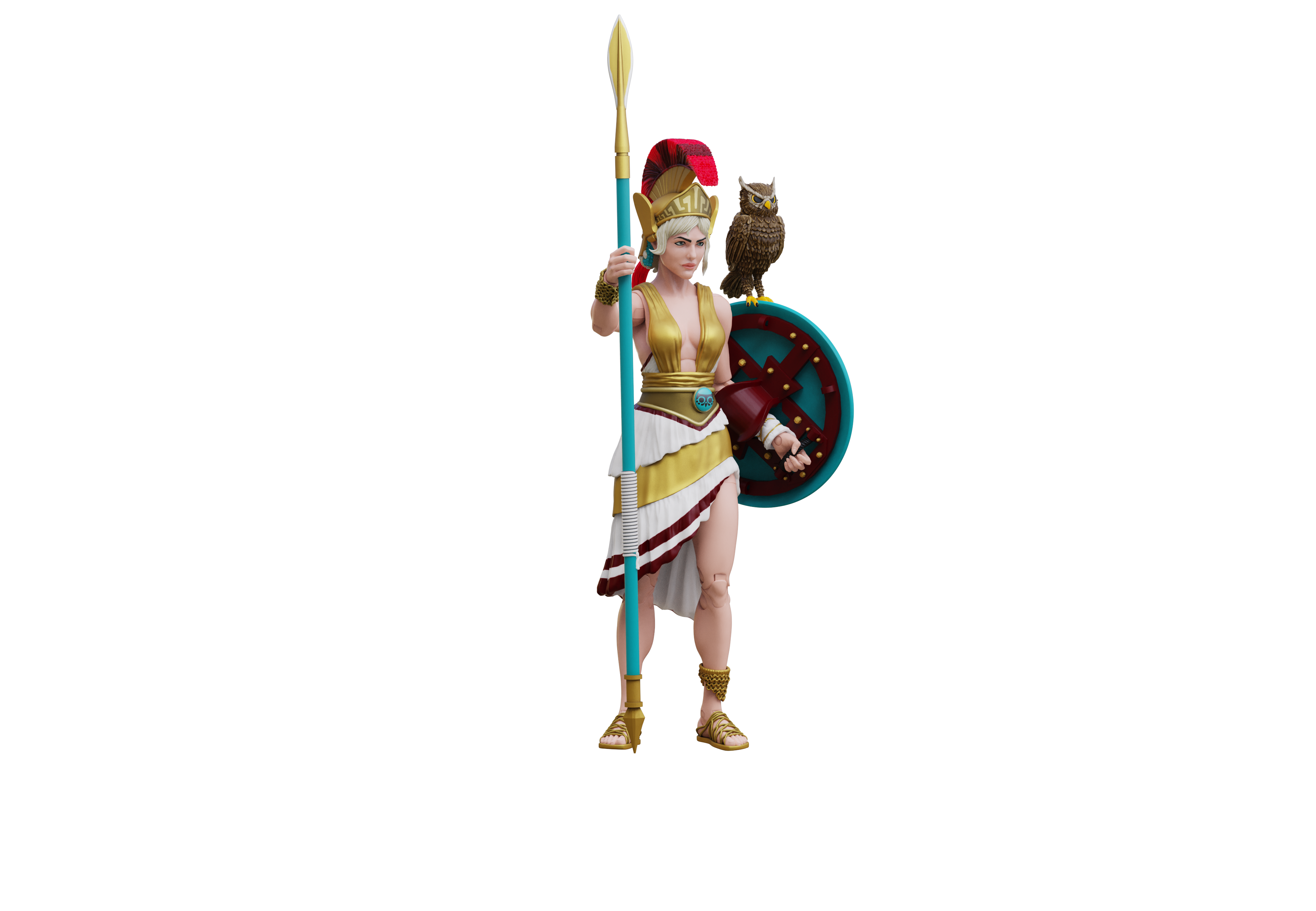 Vitruvian H.A.C.K.S. Action Figure – Athena 10th Anniversary Edition – Legendary Greek Warrior Goddess 1:18 Scale by Boss Fight Studio Llc new in box