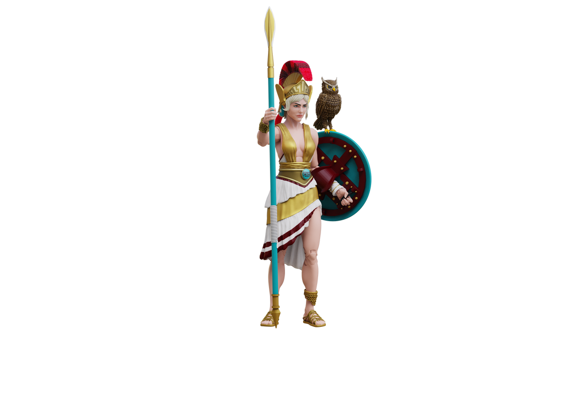 Vitruvian H.A.C.K.S. Action Figure – Athena 10th Anniversary Edition – Legendary Greek Warrior Goddess 1:18 Scale by Boss Fight Studio Llc new in box