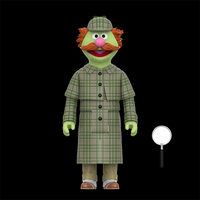 🍪 Sherlock Hemlock Sesame Street Action Figure 3 3/4 Super 7 image 1