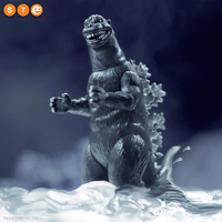 Godzilla 54 Silver with Oxygen Bomb 3.75" Super7 Reaction Action Figure NYCC Ex. image 3
