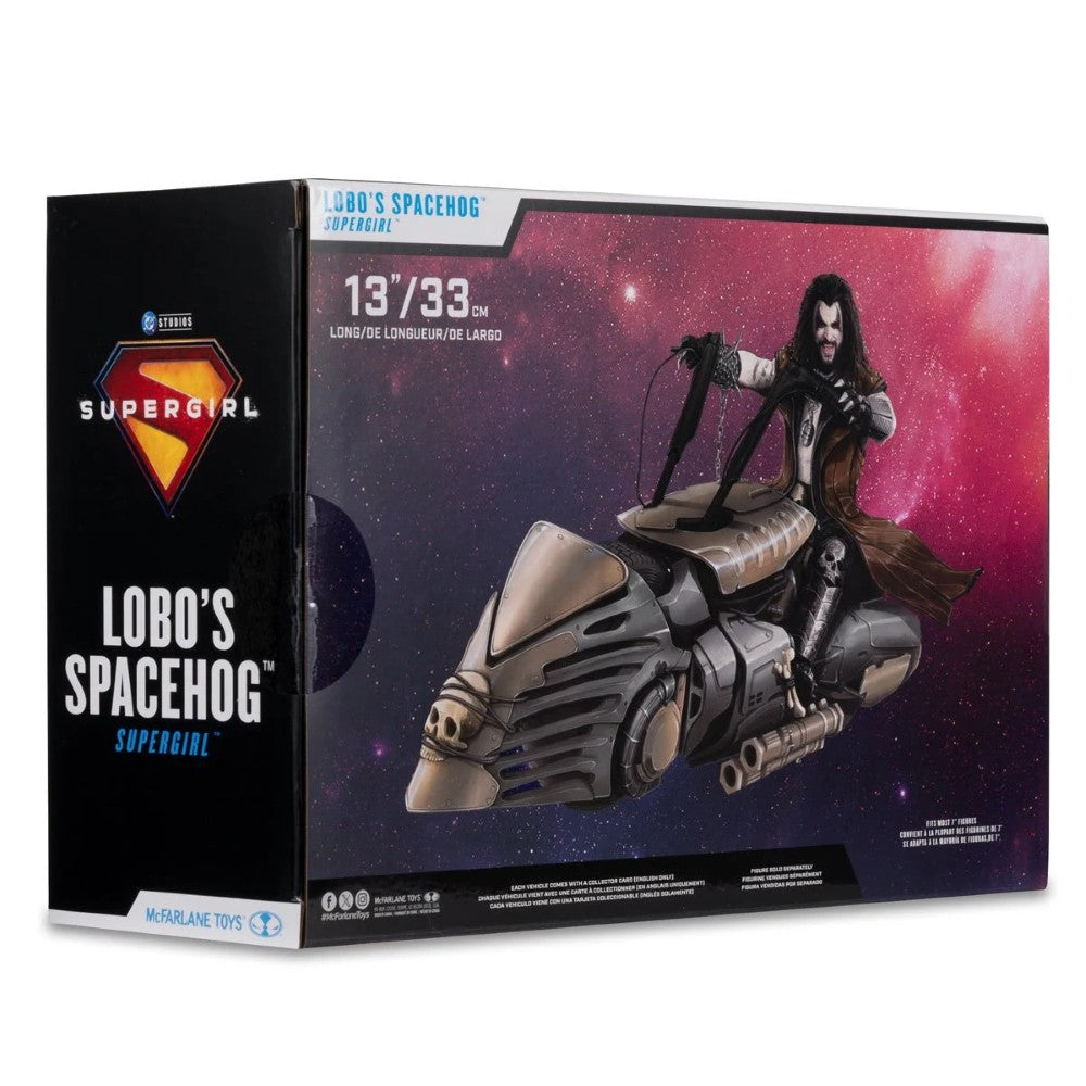 Lobo and Spacehog Vehicle DC Multiverse Supergirl Movie Action Figure Set McFarlane Toys new in box collectible