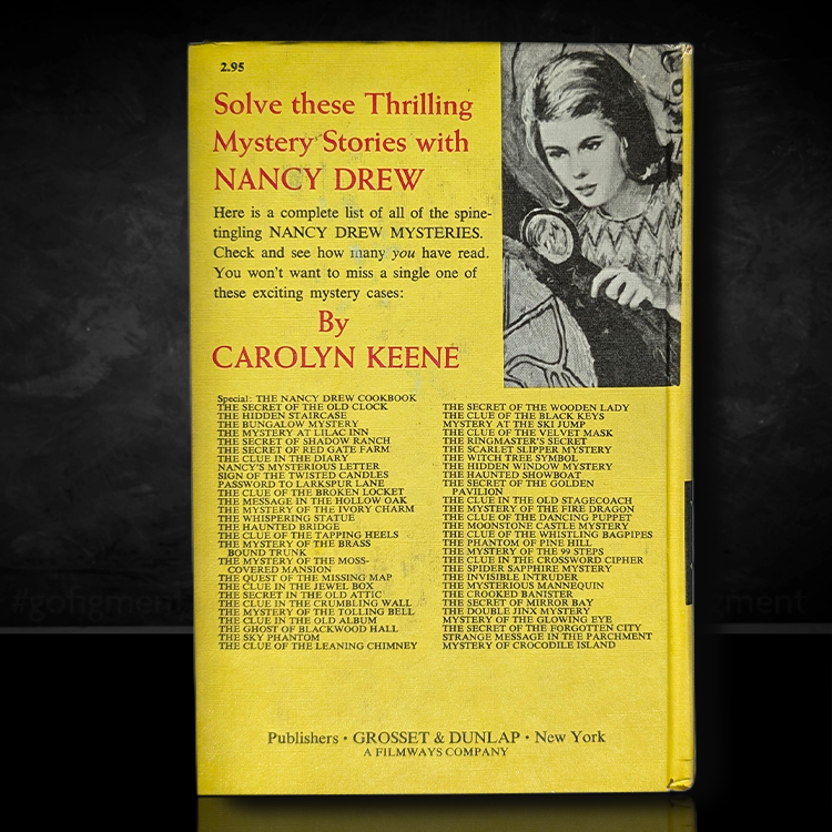 49 The Secret of Mirror Bay Nancy Drew Mystery Books -1972 Yellow Number