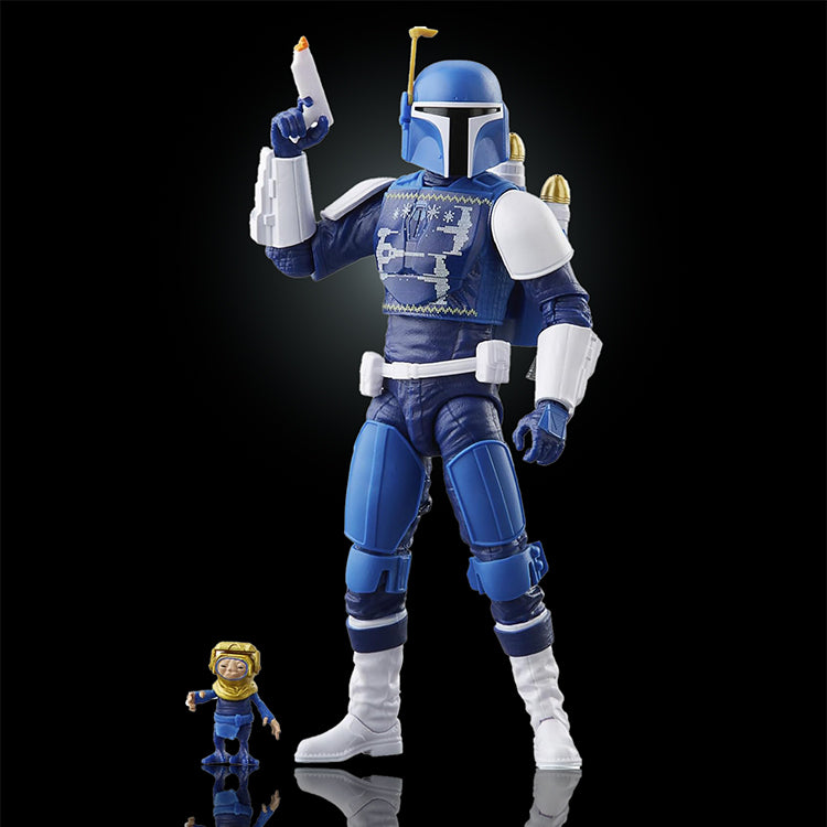 Mandalorian Scout Holiday Edition 6" Star Wars Action Figure Black Series image 1