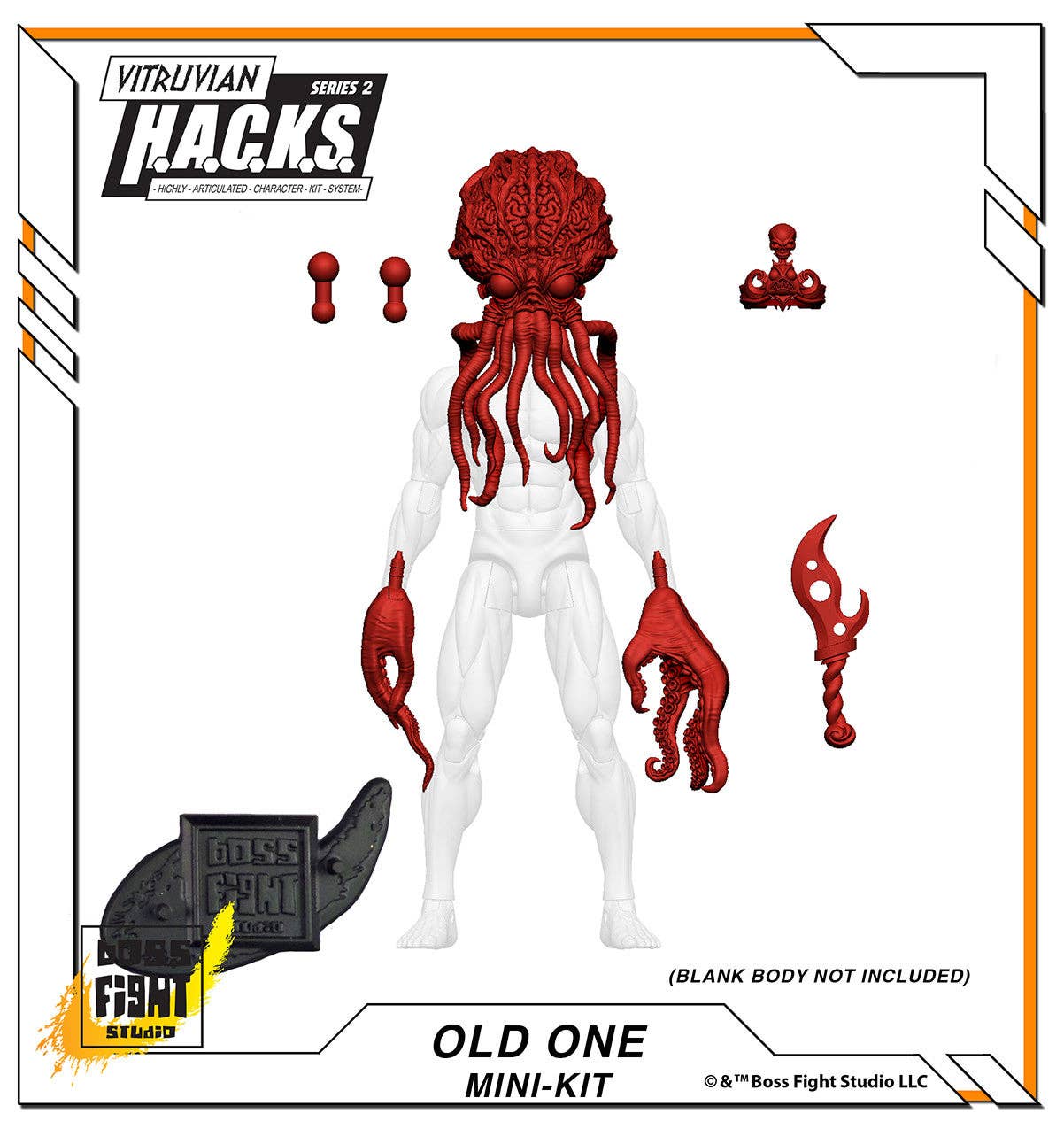 Action Figures and Collectibles by Boss Fight Studio - LOOK! Vitruvian H.A.C.K.S. - Mini-Kit Blind Bags Asst. Box with red tentacle creature parts