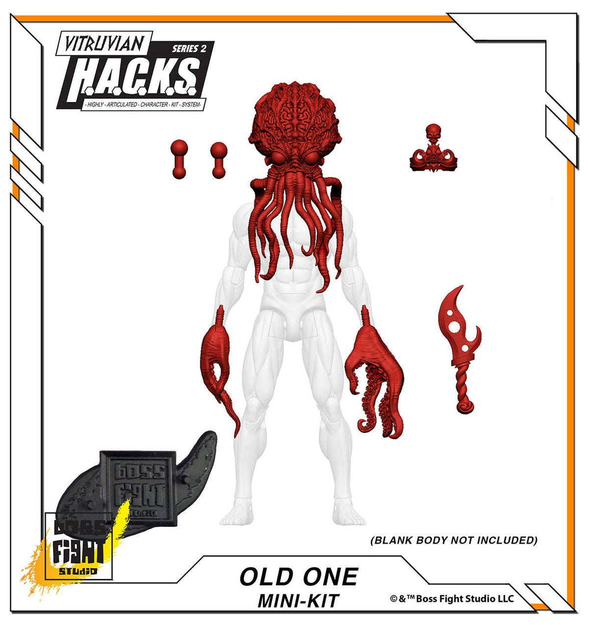 Action Figures and Collectibles by Boss Fight Studio - LOOK! Vitruvian H.A.C.K.S. - Mini-Kit Blind Bags Asst. Box with red tentacle creature parts