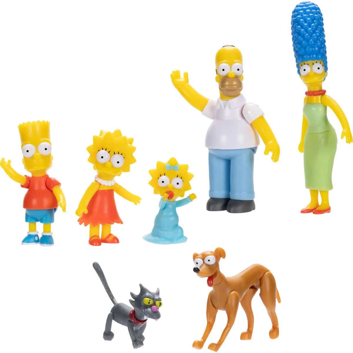 The Simpsons Family Multipack of 7 Action Figures 2 1/2" Scale