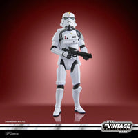Kenner Star Wars Vintage Collection Jetpack Trooper figure with blaster and detailed armor on red background