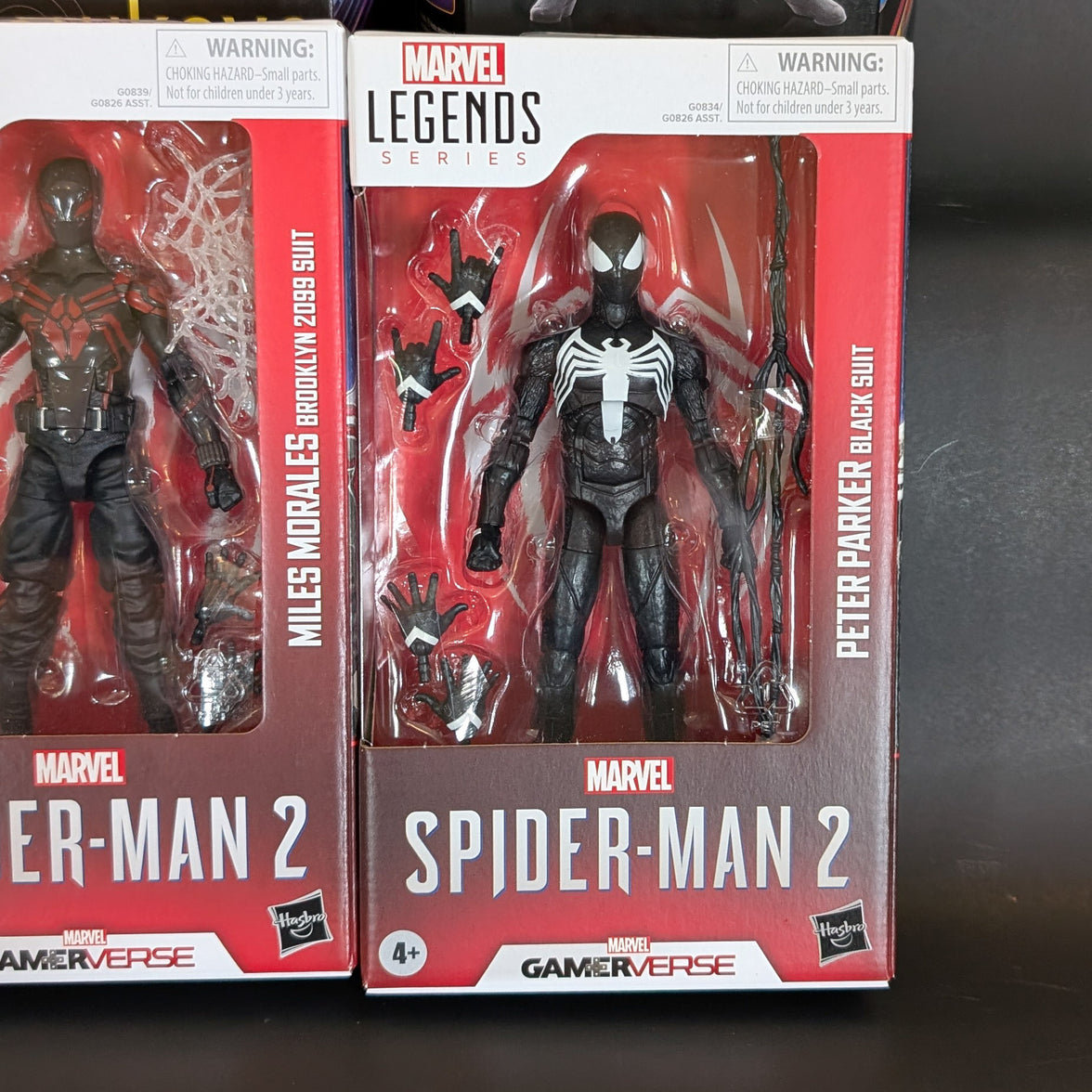 Marvel Lot of 4 Action Figures Peter Parker Miles Morales Spiderman image 2