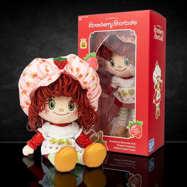 Strawberry Shortcake 14-inch plush rag doll with yarn hair in collectible Loyal Subjects packaging