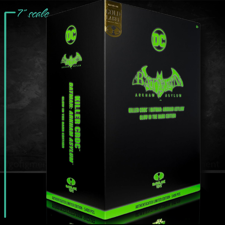 Killer Croc (Batman: Arkham Asylum) Glow in The Dark Action Figure image 7