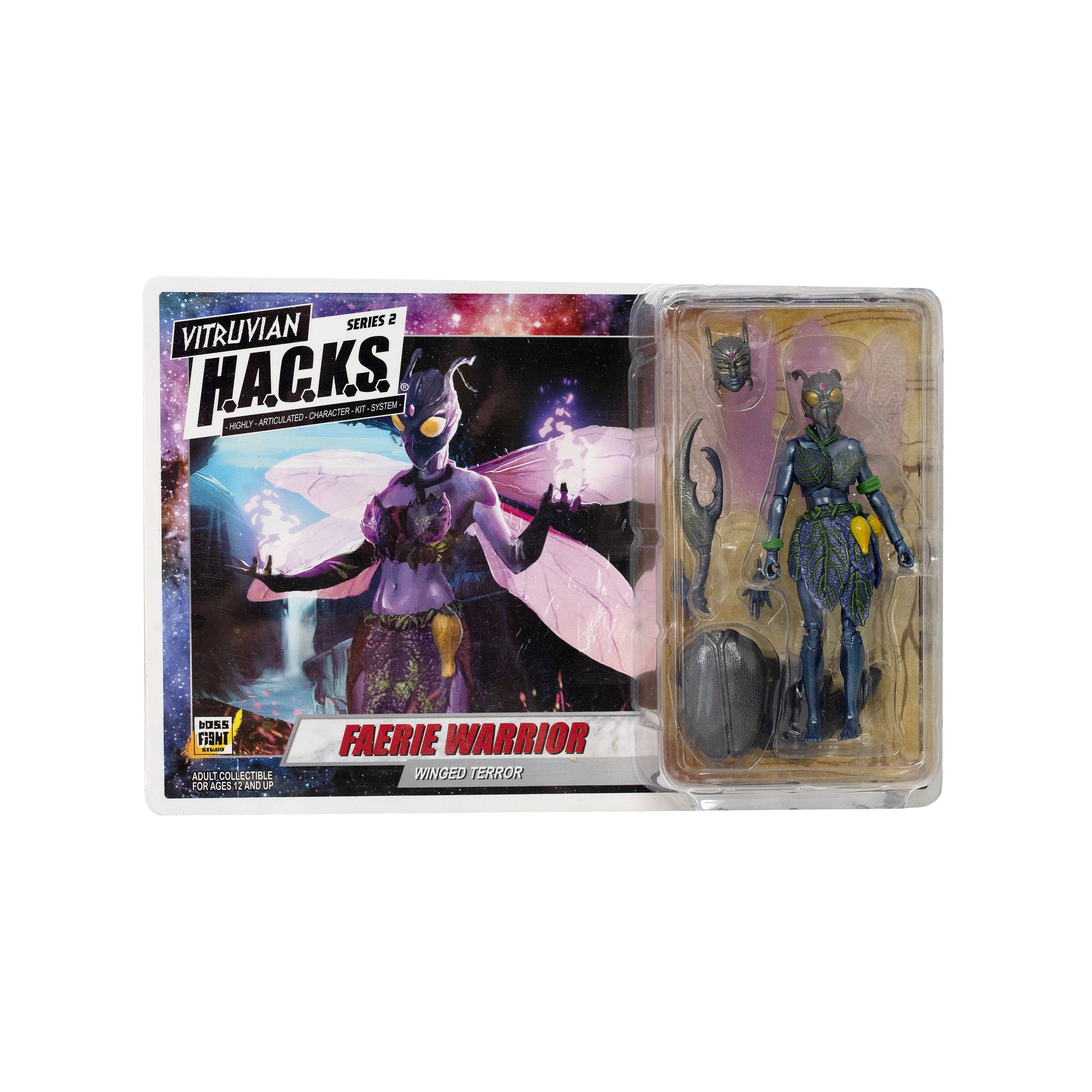 Faerie Warrior - Winged Terror Vitruvian H.A.C.K.S. Action Figure 1:18 Scale new in box by Boss Fight Studio Llc