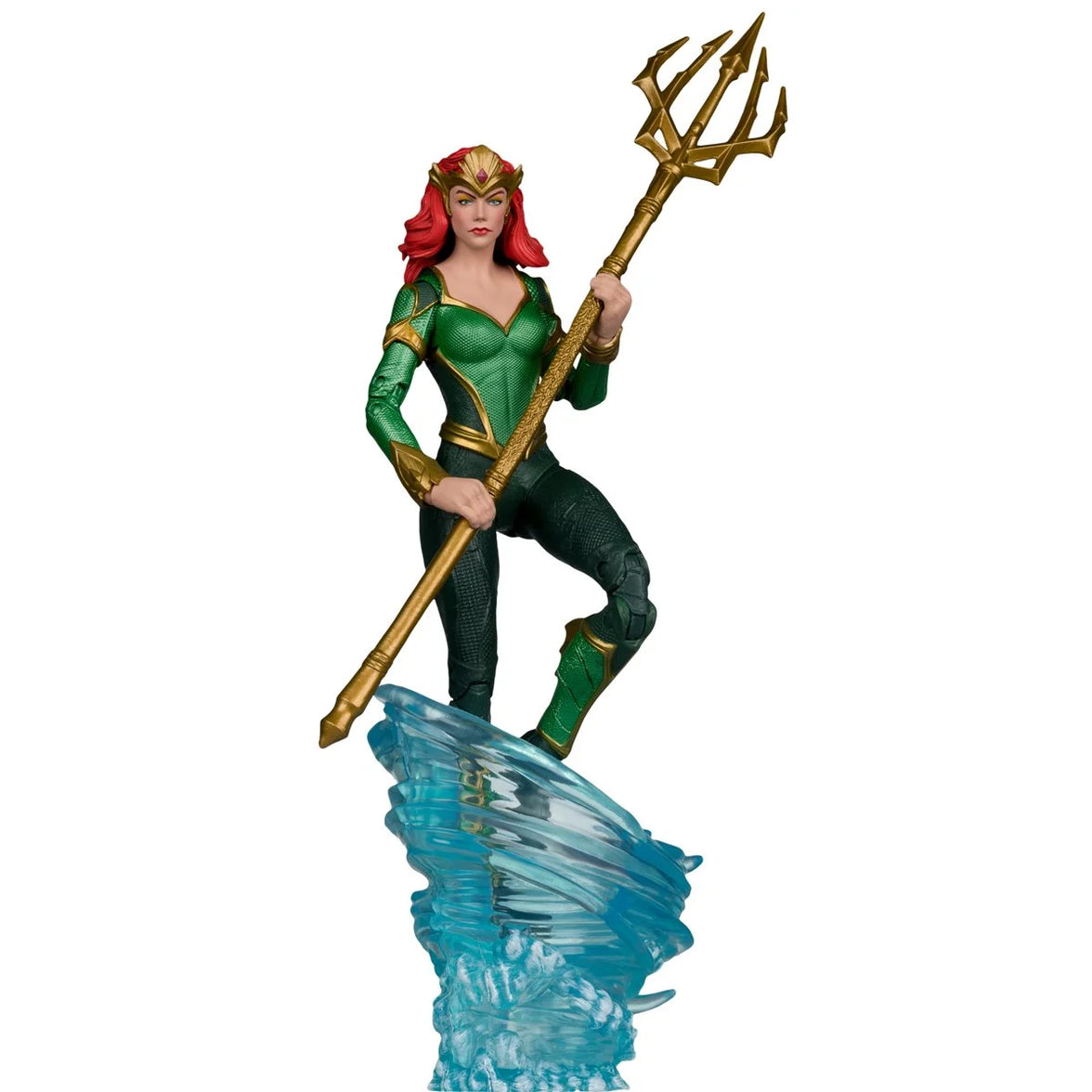 Mera 7" McFarlane Action Figure DC Multiverse Wave 16 Collector Edition by McFarlane Toys with trident and water effect