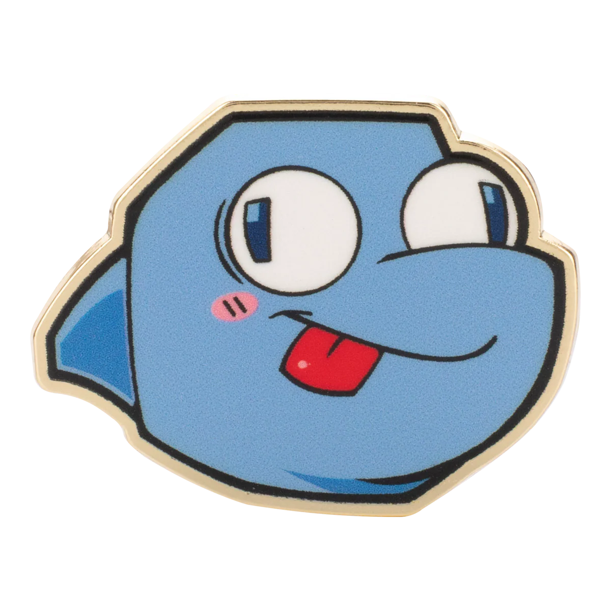 Flappers Pin – Gameoverse Glitch Productions Enamel Collectible featuring blue character face with tongue out by Glitch new loose condition