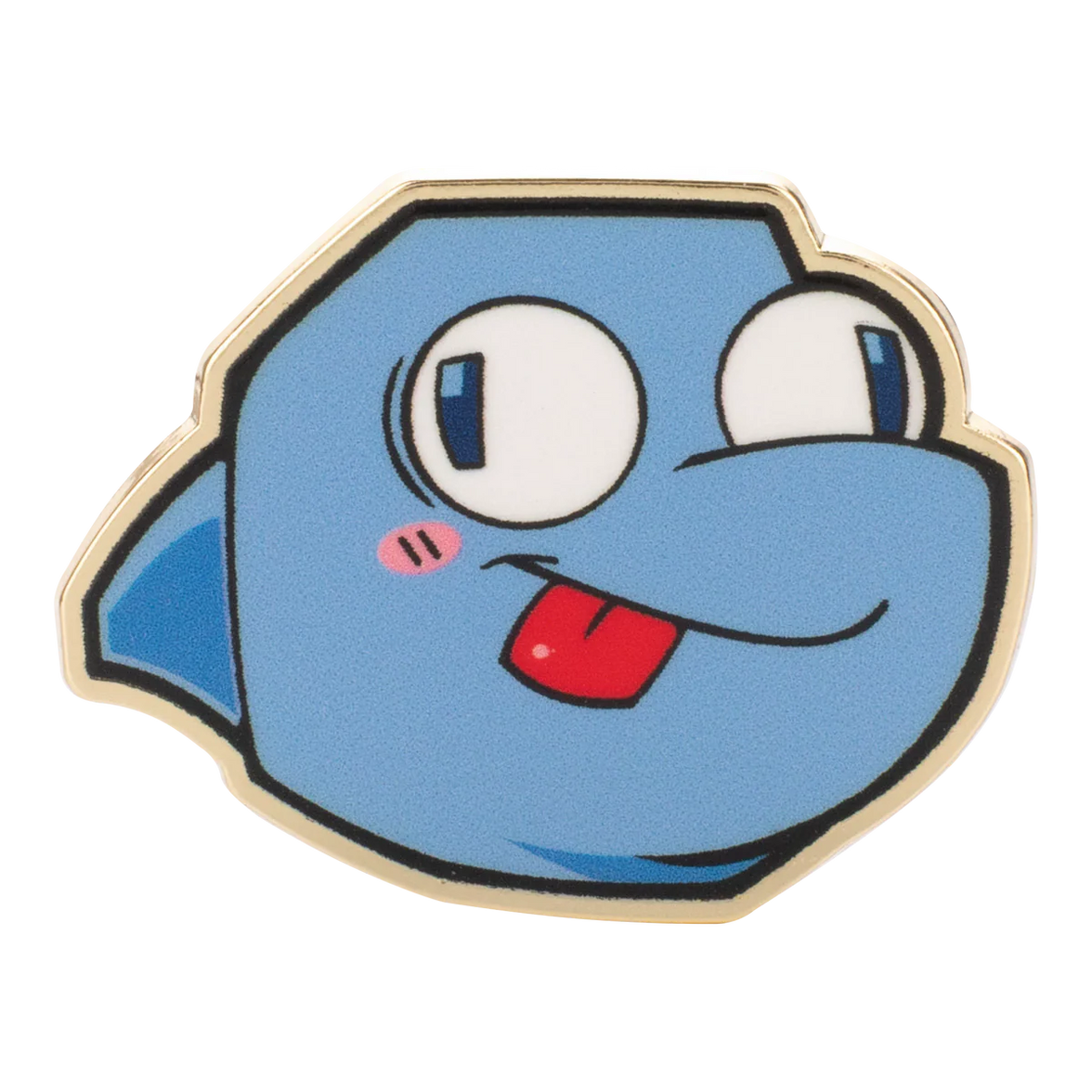 Flappers Pin – Gameoverse Glitch Productions Enamel Collectible featuring blue character face with tongue out by Glitch new loose condition