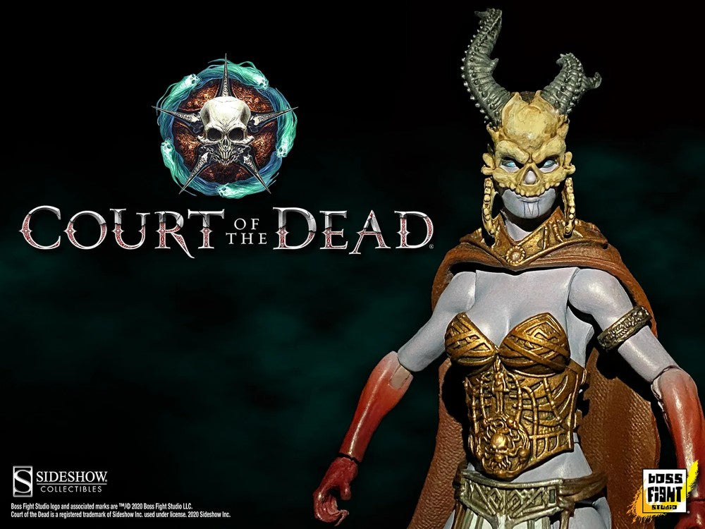 Valkyrie of the Dead - Kier Court of the Dead Action Figure - 1:18 Scale by Boss Fight Studio Llc in new box with horned helmet and cape