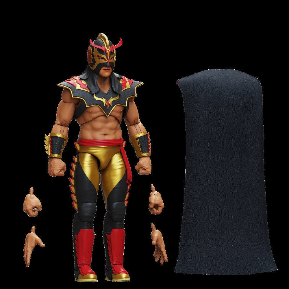 Ultimo Dragon Legends of Lucha Libre Premium 1:12 Scale 6" Action Figure by Boss Fight Studio Llc new in box with extra hands and cape