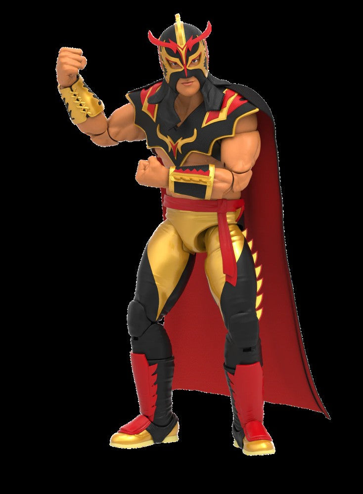 Ultimo Dragon Legends of Lucha Libre Premium 1:12 Scale 6" Action Figure by Boss Fight Studio Llc in fighting pose