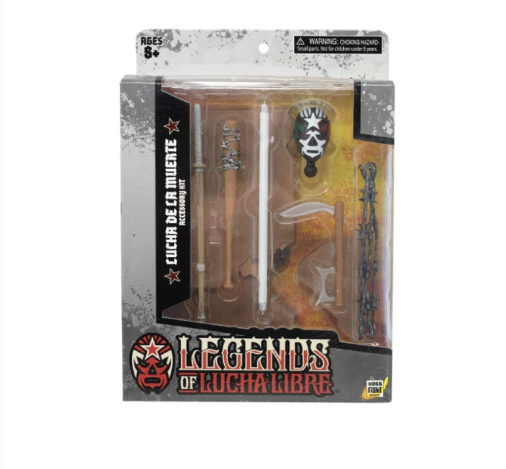 Lucha De La Muerte Premium Action Figure Accessory Set Legends of Lucha Libre Premium 1:12 Scale 6" by Boss Fight Studio Llc