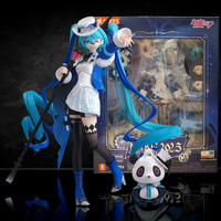 Vocaloid Hatsune Miku With You 2025 - Blokees Vocaloid Fantastics Series figure in blue outfit with panda companion, new in box