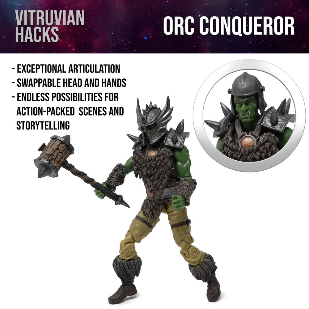 Orc Conqueror Male Savage Warrior Vitruvian H.A.C.K.S. Action Figure 1:18 scale action figure from Boss Fight Studio Llc