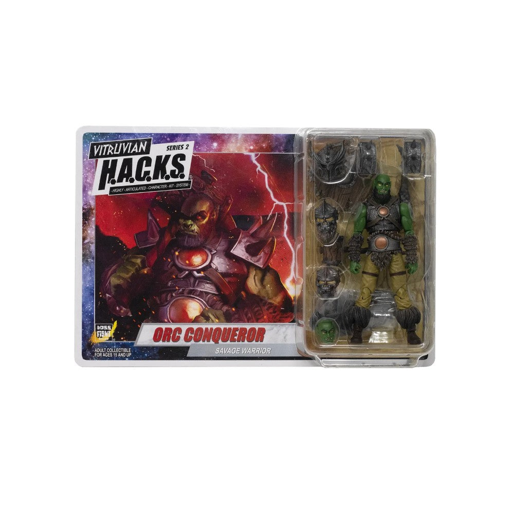 Orc Conqueror Male Savage Warrior Vitruvian H.A.C.K.S. Action Figure 1:18 scale action figure from Boss Fight Studio Llc
