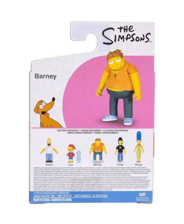 The Simpsons Barney Gumble 2.5-Inch Action Figure Springfield’s Favorite Regular new in box by Jakks Pacific collectible toy