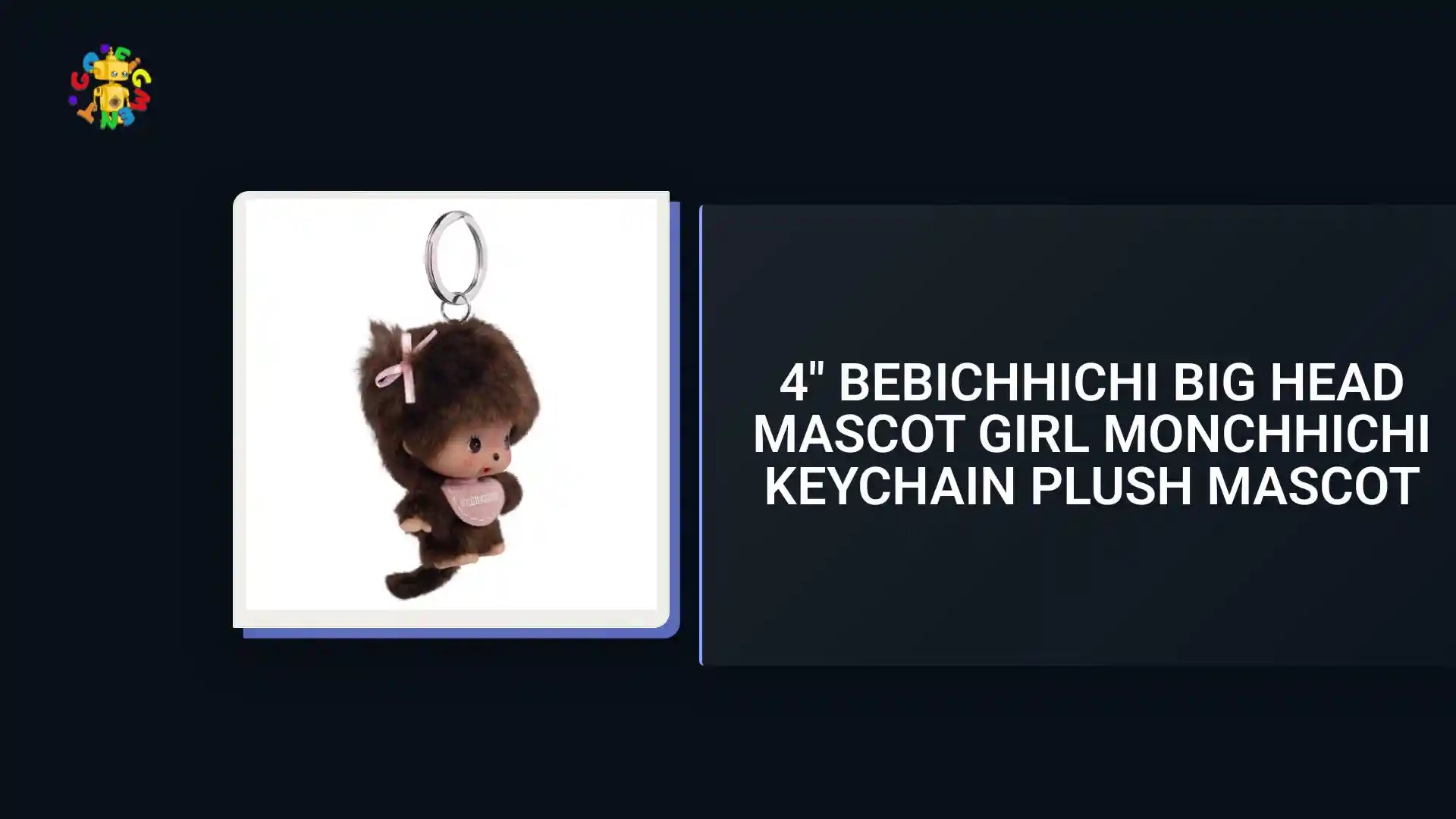 4" Bebichhichi Big Head Mascot Girl Monchhichi Keychain Plush Mascot by@Outfy