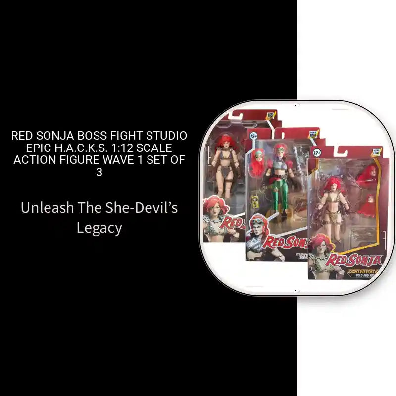 Red Sonja Boss Fight Studio Epic H.A.C.K.S. 1:12 Scale Action Figure Wave 1 Set of 3 by@Outfy