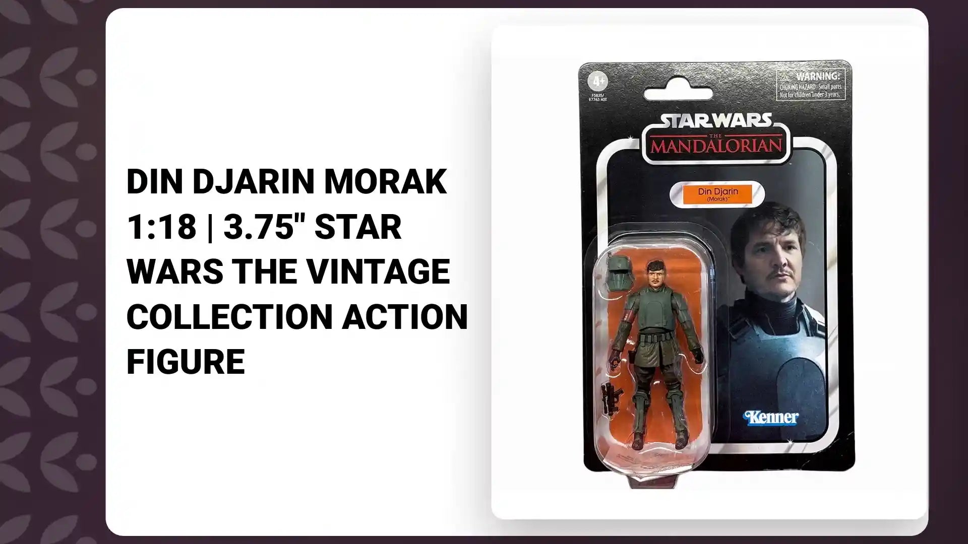 Din Djarin Morak 1:18 | 3.75" Star Wars The Vintage Collection Action Figure by@Outfy