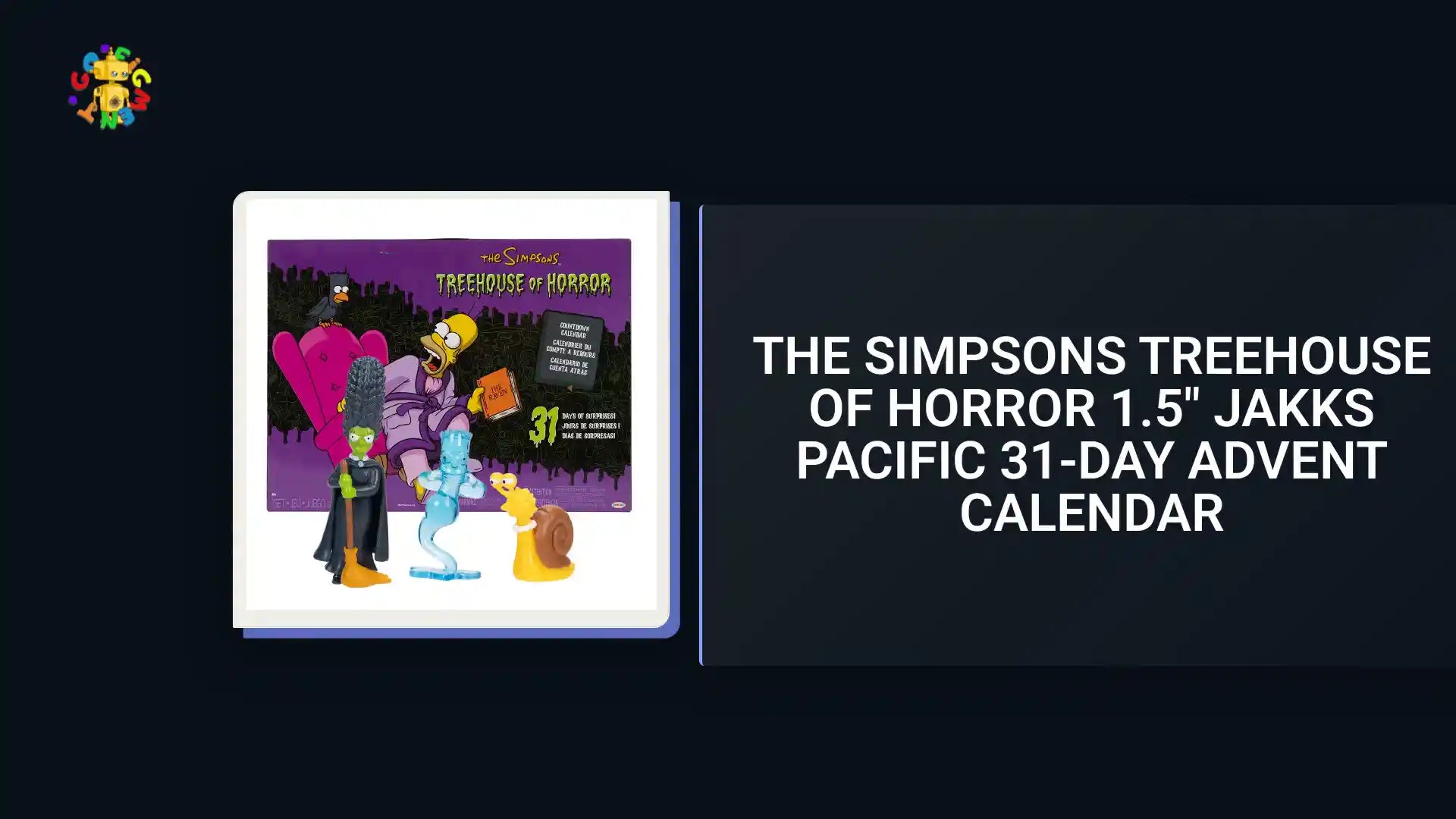 The Simpsons Treehouse of Horror 1.5" JAKKS Pacific 31-Day Advent Calendar by@Outfy