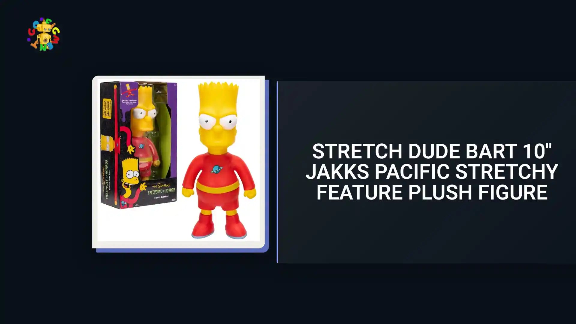 Stretch Dude Bart 10" JAKKS Pacific Stretchy Feature Plush Figure by@Outfy