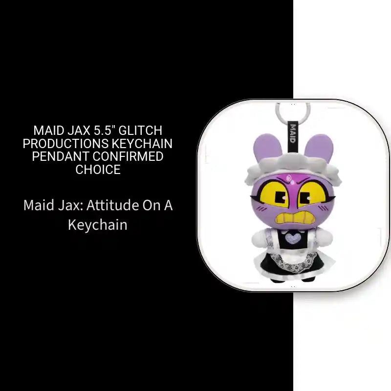 Maid Jax 5.5" Glitch Productions Keychain Pendant Confirmed Choice by@Outfy