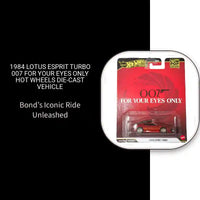 1984 Lotus Esprit Turbo 007 For Your Eyes Only Hot Wheels Die-Cast Vehicle by@Outfy