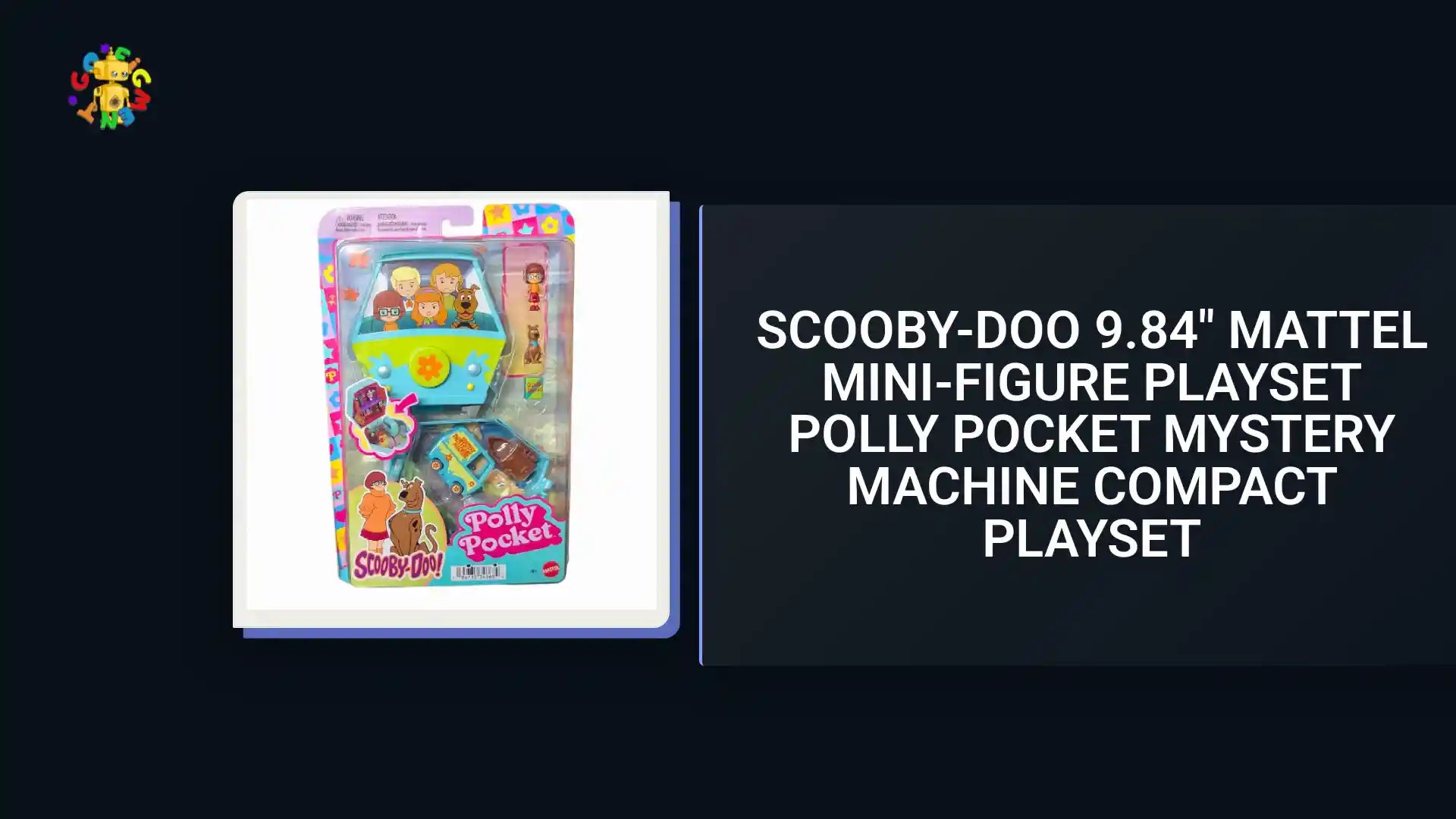 Scooby-Doo 9.84" Mattel Mini-Figure Playset Polly Pocket Mystery Machine Compact Playset by@Outfy