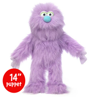 Silly Puppets Gumboil Purple Monster Puppet - 14" furry puppet with movable mouth and hands by Silly Puppets new condition