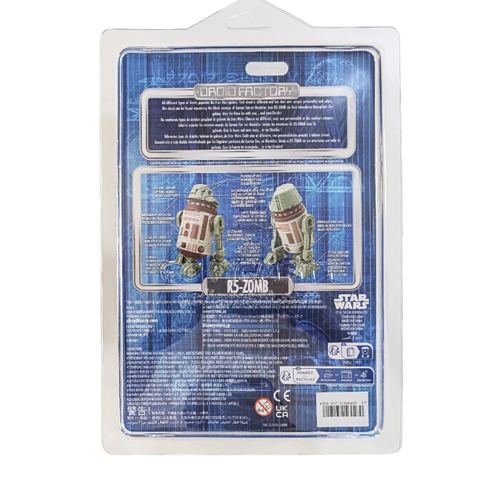 R5-Z0MB Star Wars Droid Factory 3.75 Action Figure Disney Halloween Astromech in original packaging
