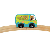 Scooby-Doo Mystery Machine Wood Toy Train MasterPieces Tracks New featuring colorful cartoon van on wooden rails